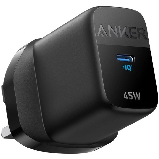 شارژر دیواری انکر مدل A2643 ظرفیت ۴۵ وات USB Type C سه پین